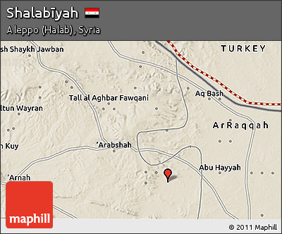 Shaded Relief 3D Map of Shalabīyah