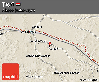 Shaded Relief 3D Map of Ţayrī