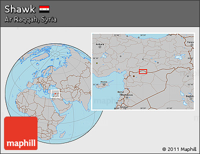 Gray Location Map of Shawk