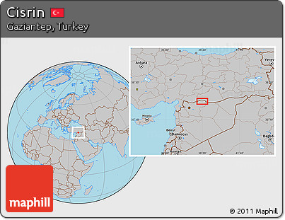 Gray Location Map of Cisrin