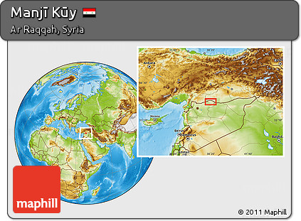 Physical Location Map of Manjī Kūy