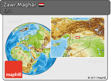 Physical Location Map of Zawr Maghār