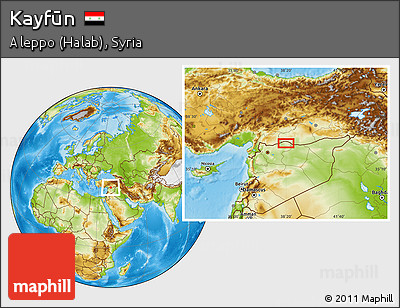 Physical Location Map of Kayfūn