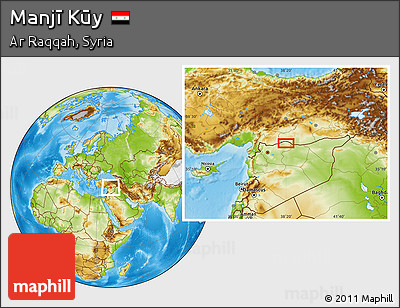 Physical Location Map of Manjī Kūy