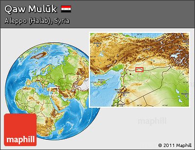 Physical Location Map of Qaw Mulūk