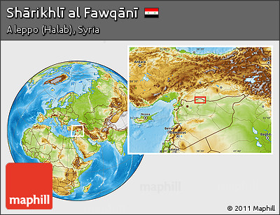 Physical Location Map of Shārikhlī Al Fawqānī