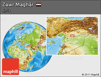 Physical Location Map of Zawr Maghār