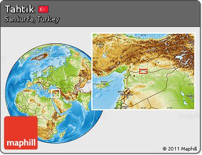 Physical Location Map of Tahtik