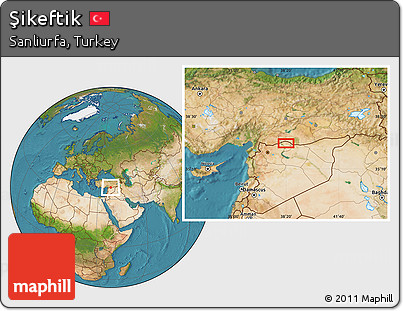 Satellite Location Map of Şikeftik