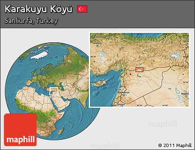 Satellite Location Map of Karakuyu Köyü