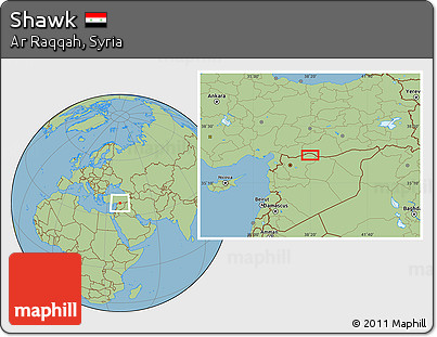 Savanna Style Location Map of Shawk