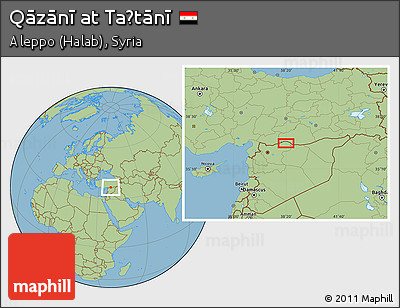 Savanna Style Location Map of Qāzānī At Taḩtānī