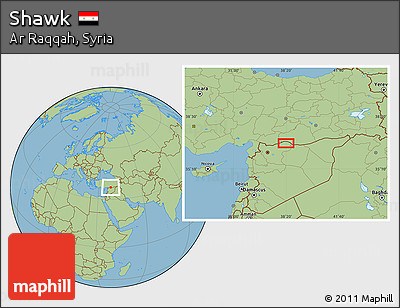 Savanna Style Location Map of Shawk