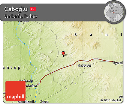 Physical Map of Caboğlu