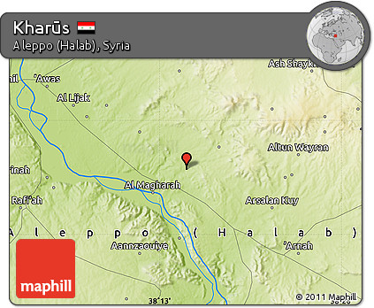 Physical Map of Kharūs
