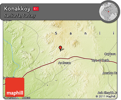 Physical Map of Konakköy