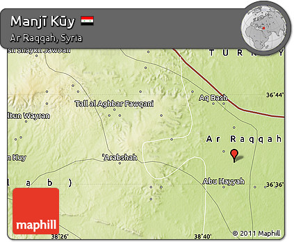 Physical Map of Manjī Kūy