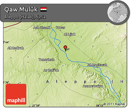 Physical Map of Qaw Mulūk