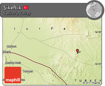 Physical Map of Şikeftik