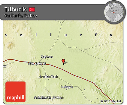 Physical Map of Tilhutik