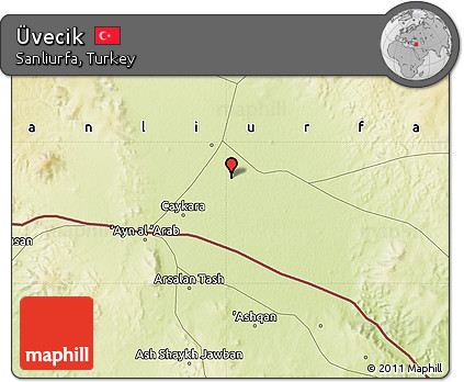 Physical Map of Üvecik