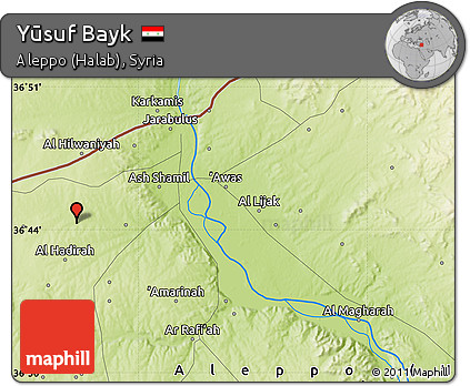 Physical Map of Yūsuf Bayk