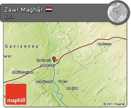 Physical Map of Zawr Maghār