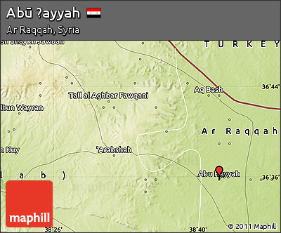 Physical Map of Abū Ḩayyah