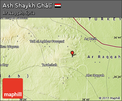 Physical Map of Ash Shaykh Ghālī