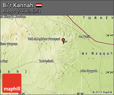 Physical Map of Bi'r Kannah