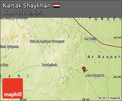 Physical Map of Kartak Shaykhān