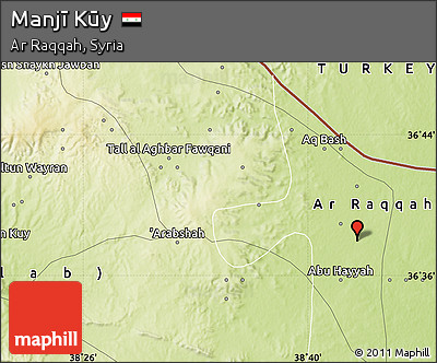 Physical Map of Manjī Kūy