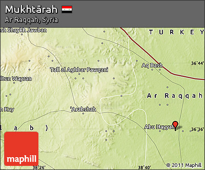 Physical Map of Mukhtārah