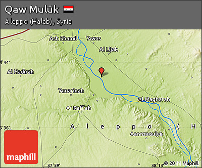 Physical Map of Qaw Mulūk