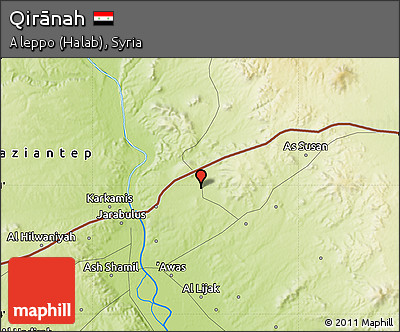 Physical Map of Qirānah