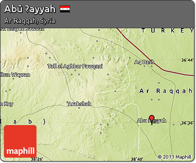 Physical Map of Abū Ḩayyah
