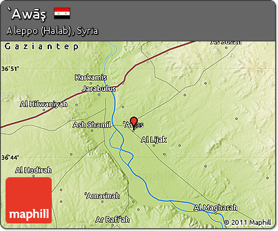 Physical Map of `Awāş