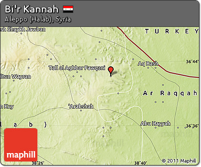 Physical Map of Bi'r Kannah