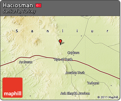 Physical Map of Hacıosman