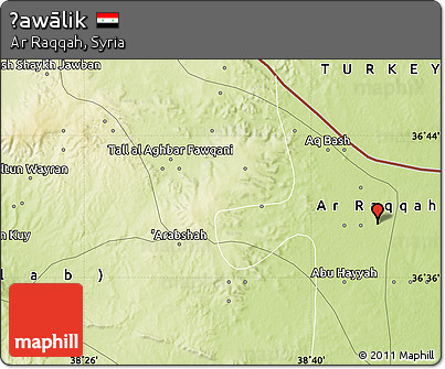 Physical Map of Ḩawālik