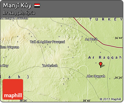 Physical Map of Manjī Kūy