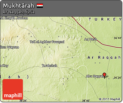 Physical Map of Mukhtārah