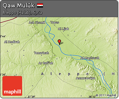 Physical Map of Qaw Mulūk