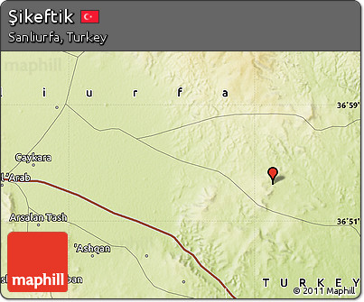 Physical Map of Şikeftik
