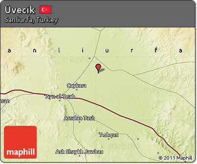 Physical Map of Üvecik