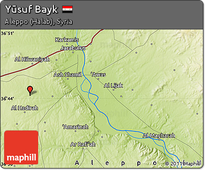 Physical Map of Yūsuf Bayk