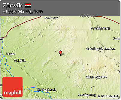 Physical Map of Zārwīk
