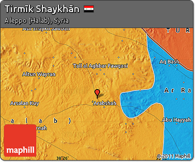 Political Map of Tirmīk Shaykhān