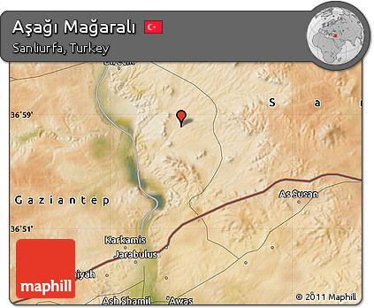 Satellite Map of Aşağı Mağaralı