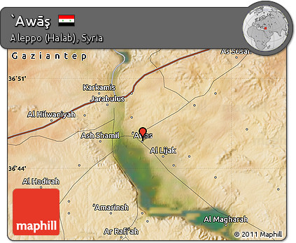 Satellite Map of `Awāş